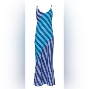 Saunders’s Collective Blue striped slip dress size 10